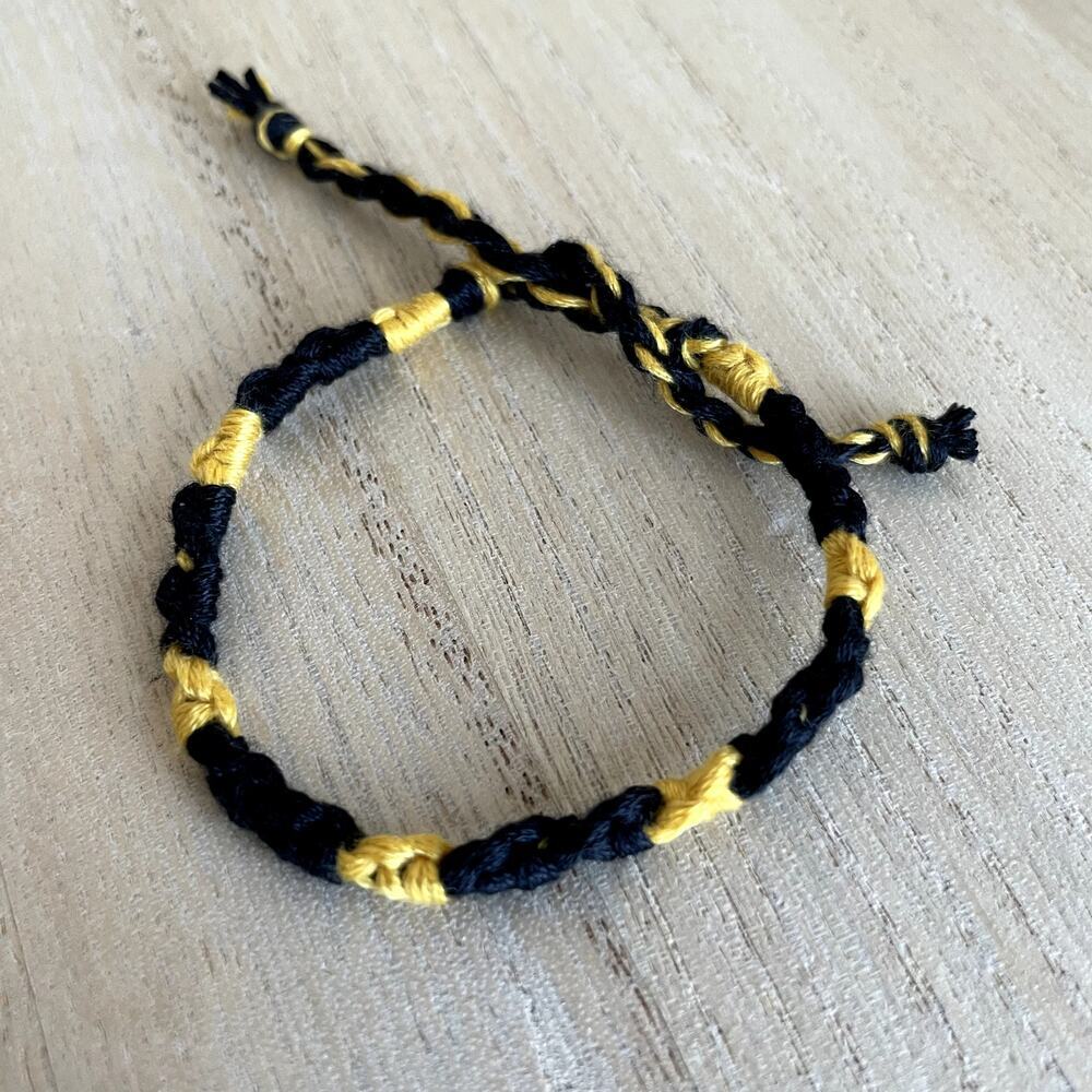 Vashti Bracelet, anklet, trendy, comfortable, tie, embroidery thread, woven, gif